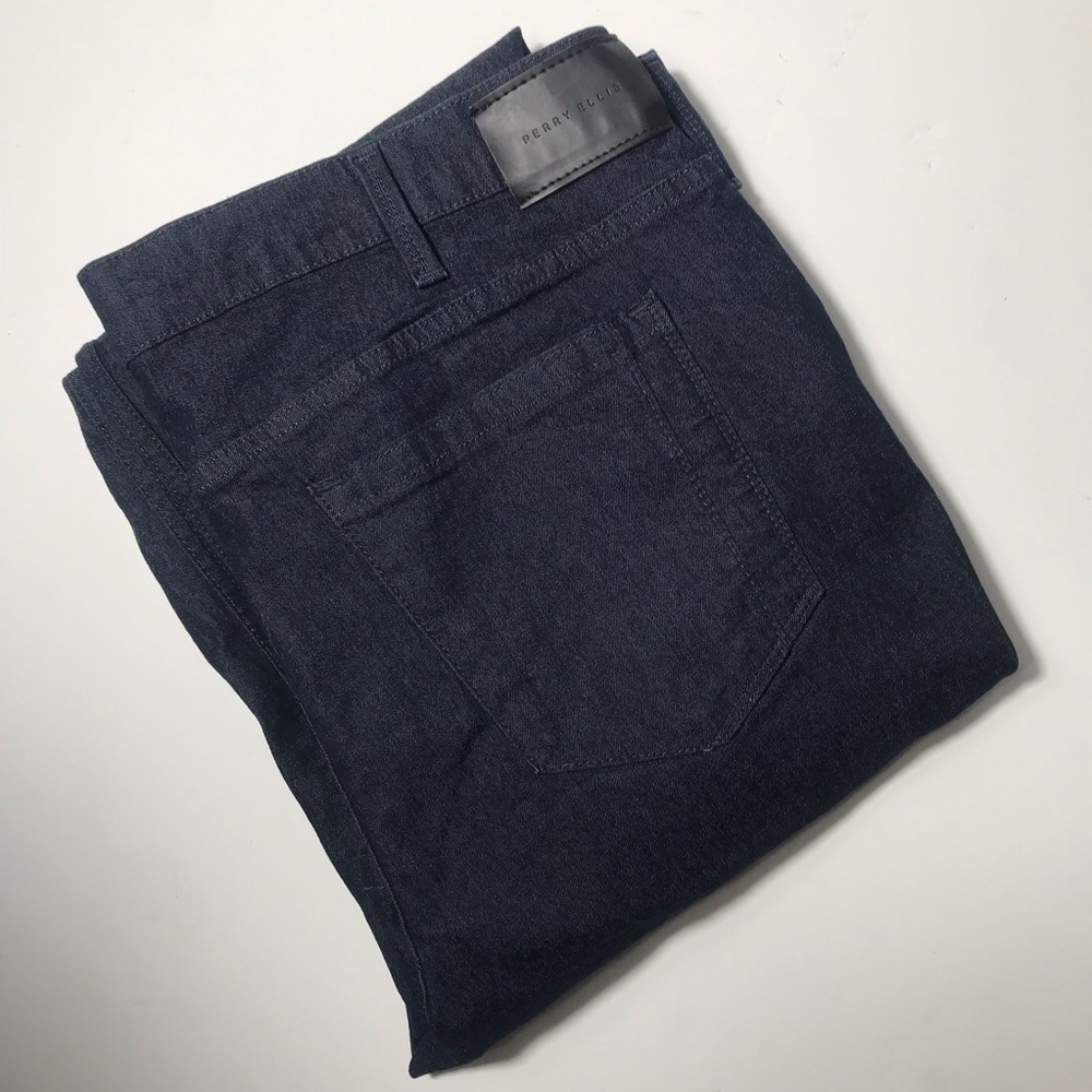 Perry Ellis Men's Navy Jeans